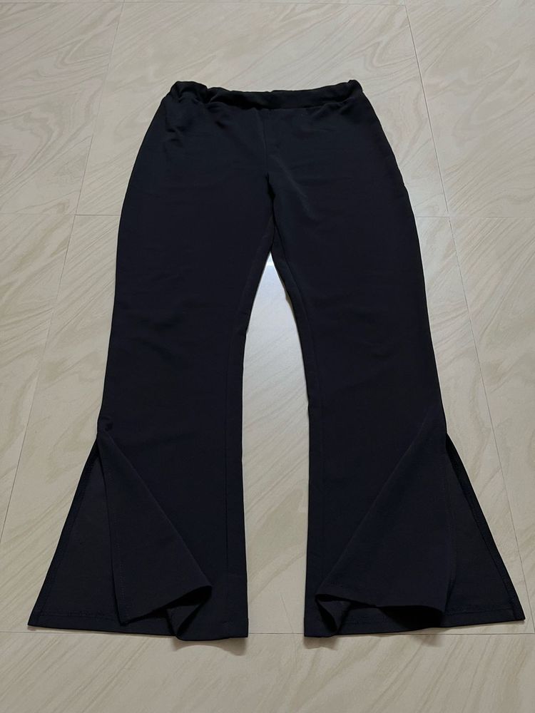 Black  Hem Pants