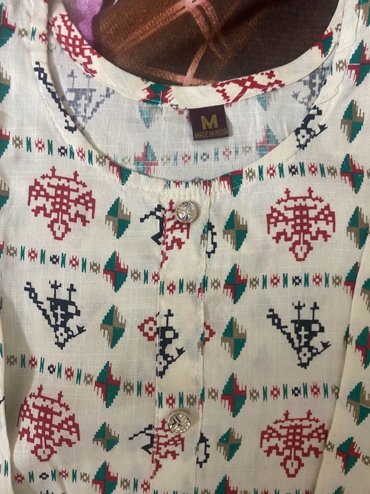 White Kurti