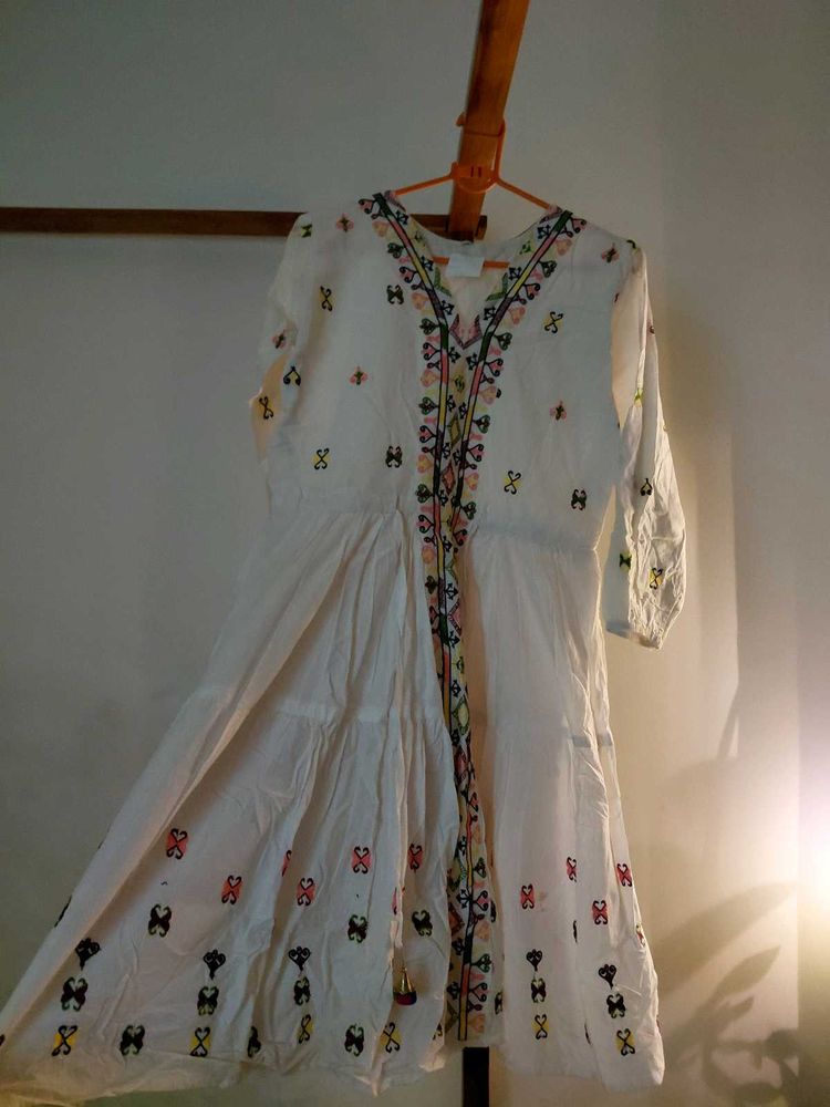 White Embroidery dress