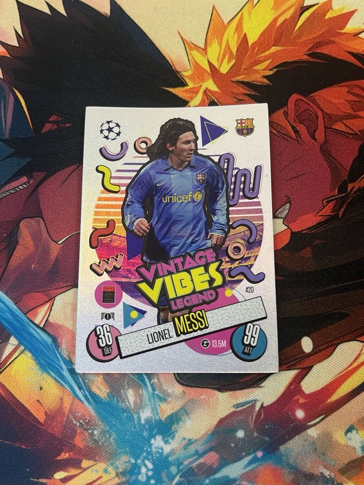 Lionel Messi Vintage Vibes Legend Card