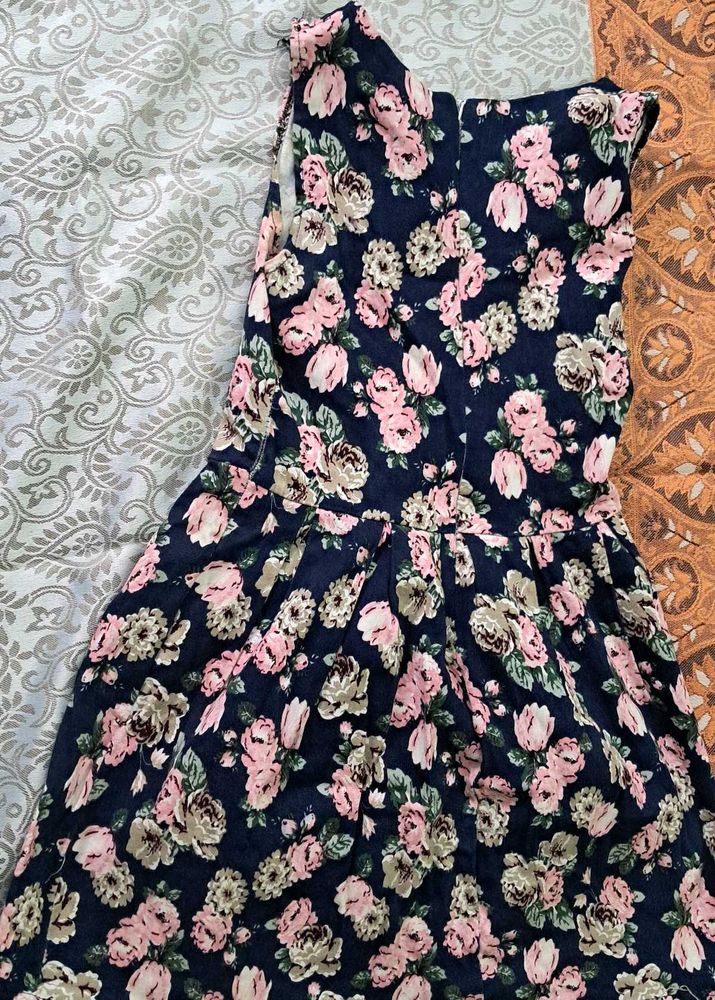 Floral Print Fit &amp; Flare Dress