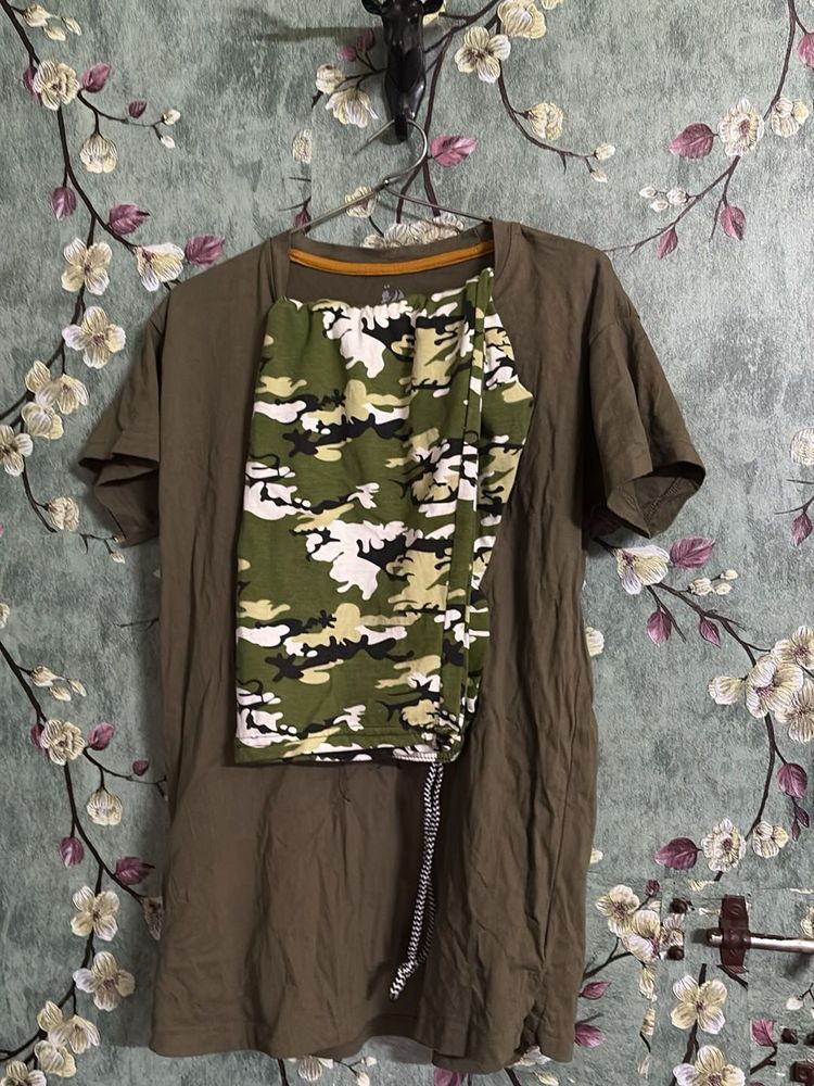 olive green night wear