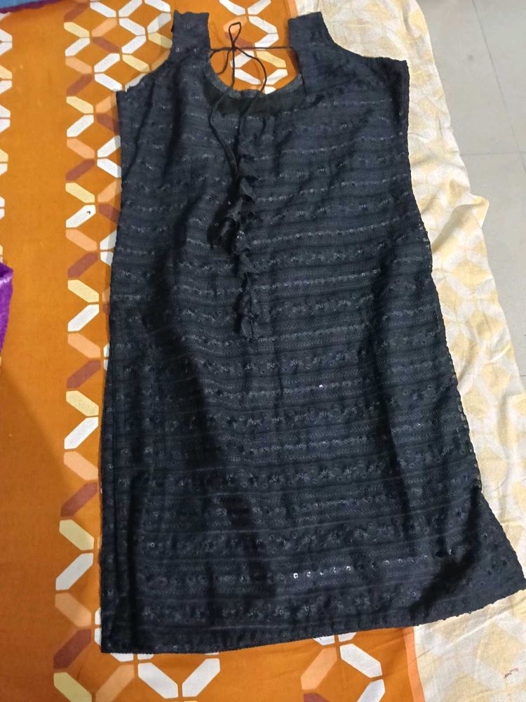 Elegant Black Kurta