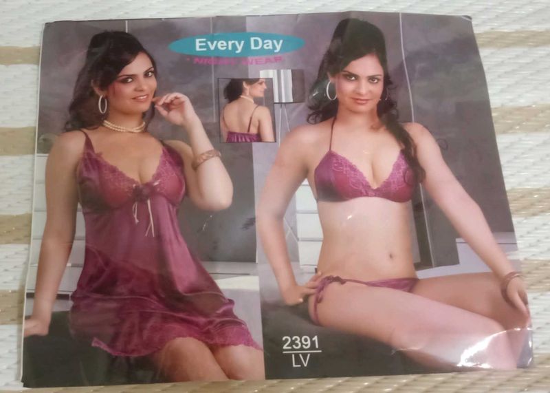 Sexy Baby Doll Night Suit For Honeymoon