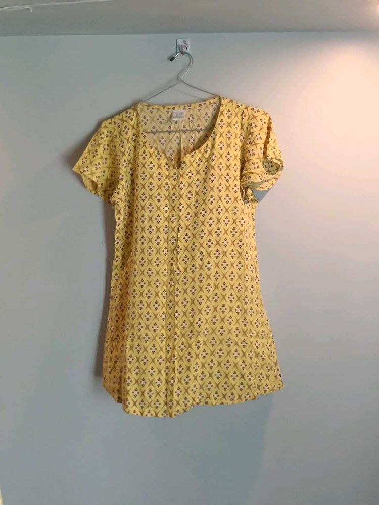 Yellow Print Top &amp; bottom set