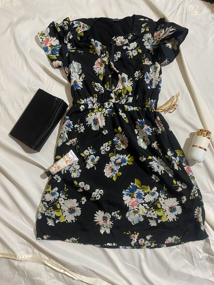 Black Floral Dress