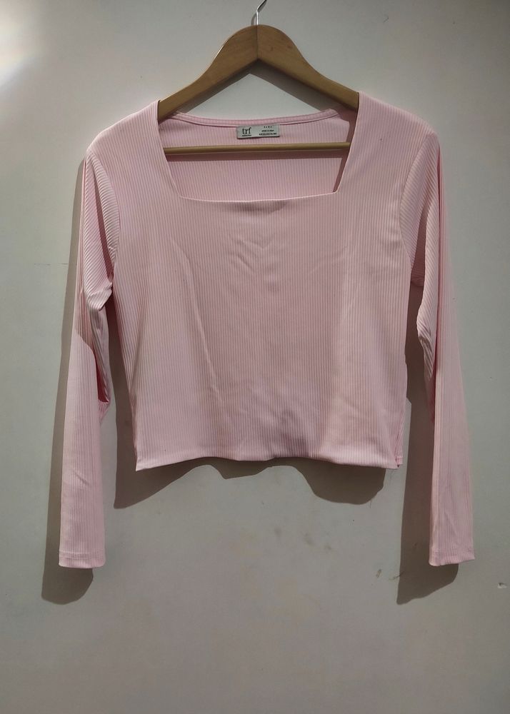 TRF Collection Ribbed Full Sleeve Fitted Top