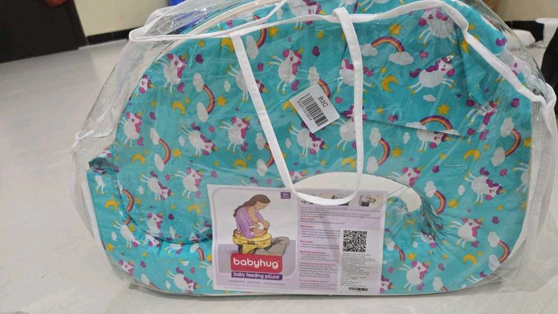 Babyhug Cotton Feeding Pillow With Belt
