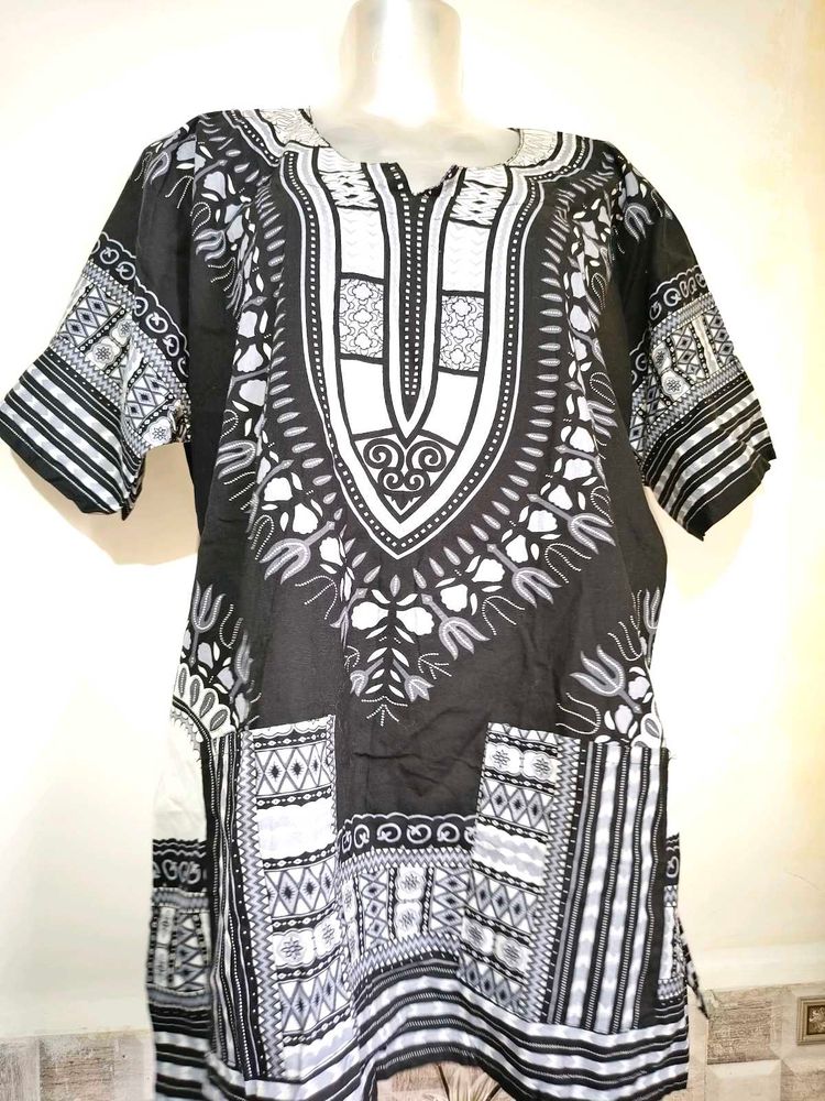 Size L Ethnic Print Top