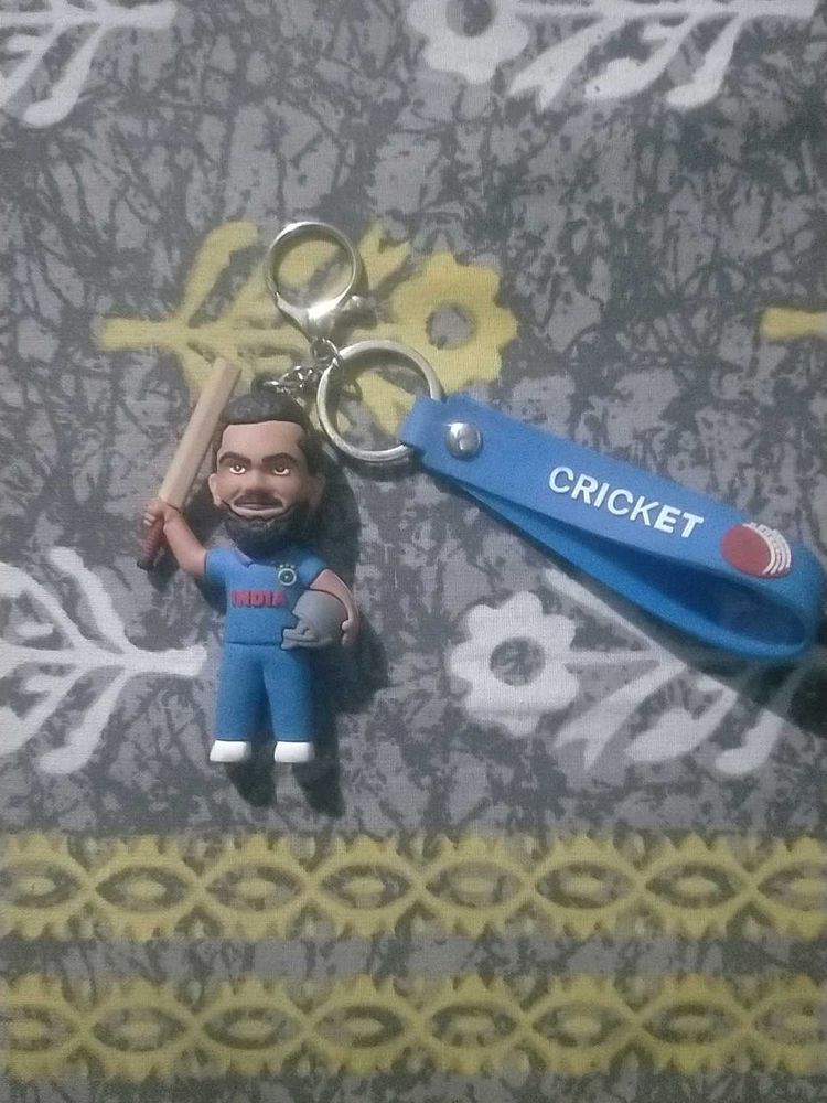 Virat Kohli Cricket Keychain