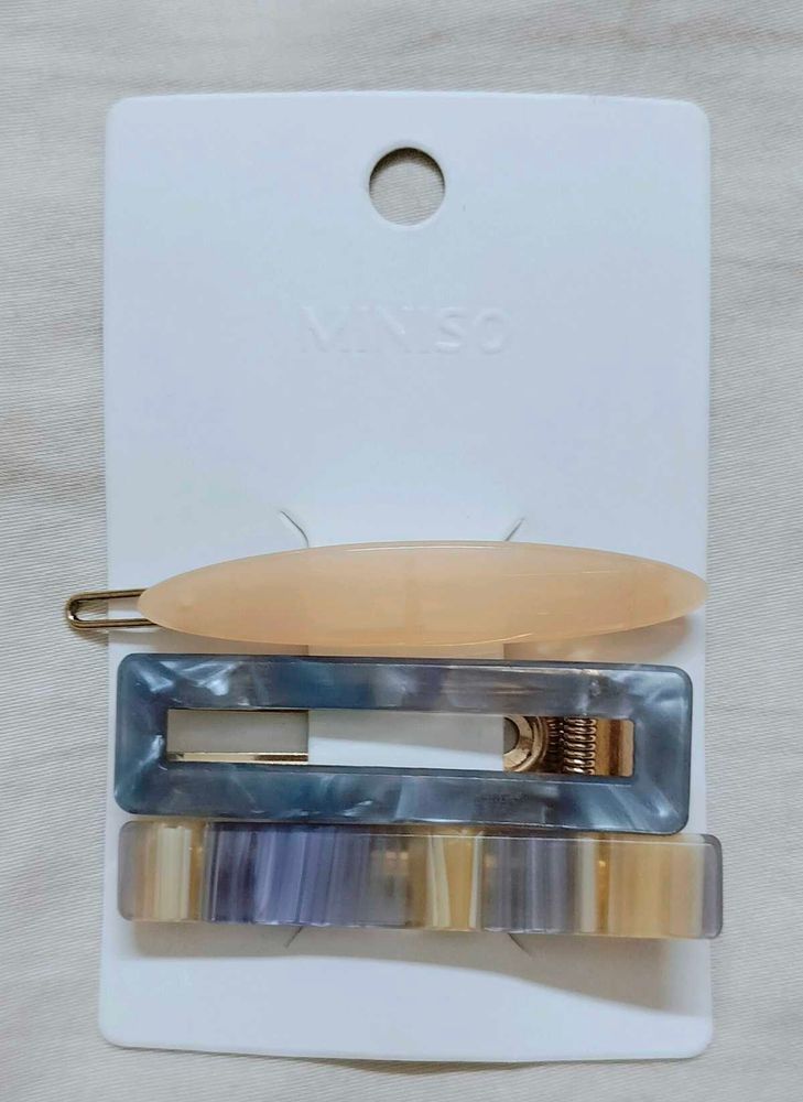 Miniso Hair Clip Set - 3 Piece