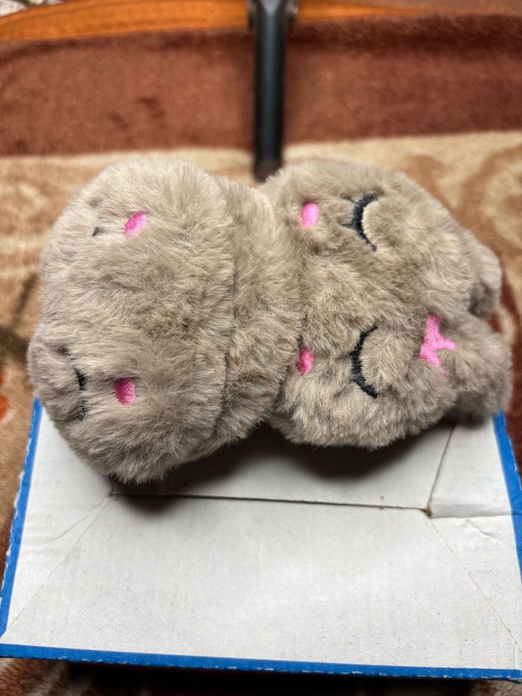 Sale Winter Faux Fur Bunny Earmuffs,Adjustable Fuz