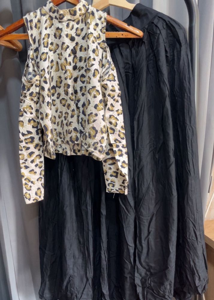 Indo Western Top And Skit Set