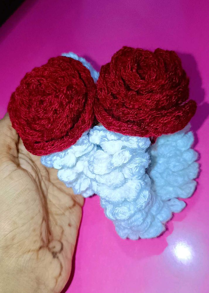 Crochet Flower Hair Tie