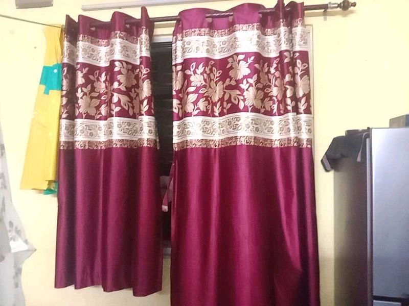 Elegant Maroon Curtains