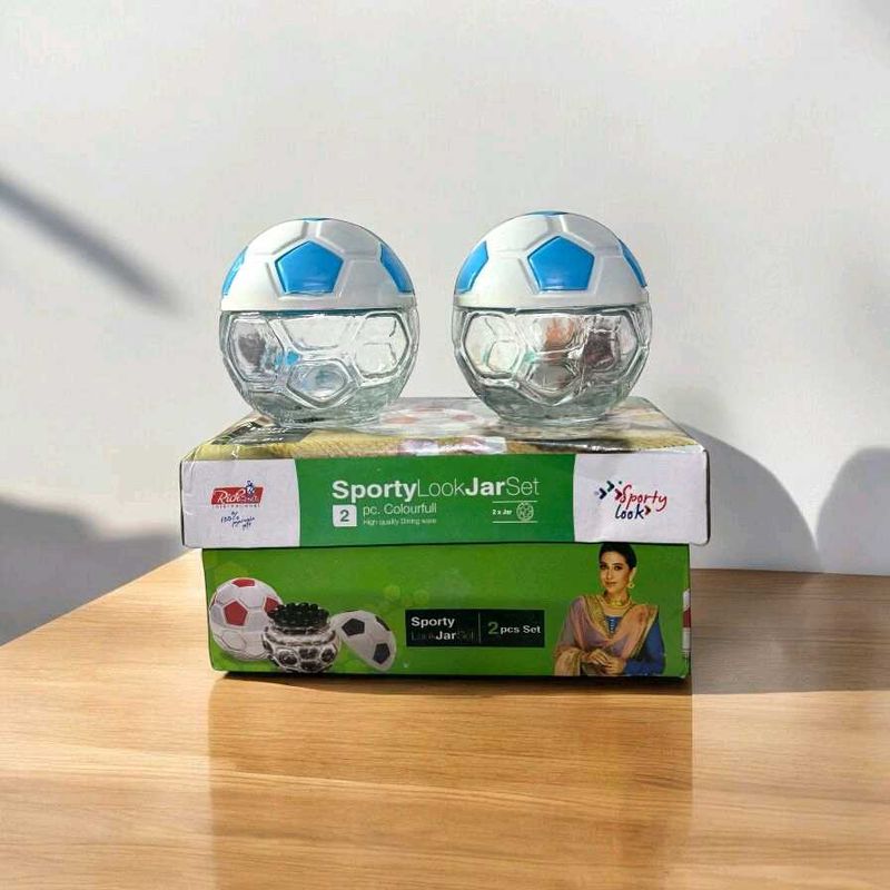 Sporty Look Jar For Dry Fruits And Other Items