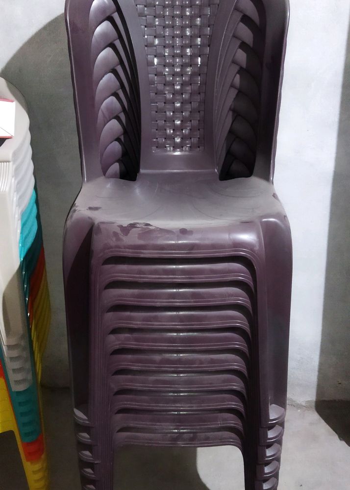 Armless Chair Black brown 210₹ Per Peace