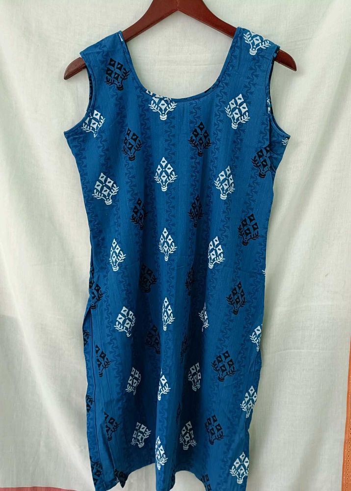 Blue Printed Kurti
