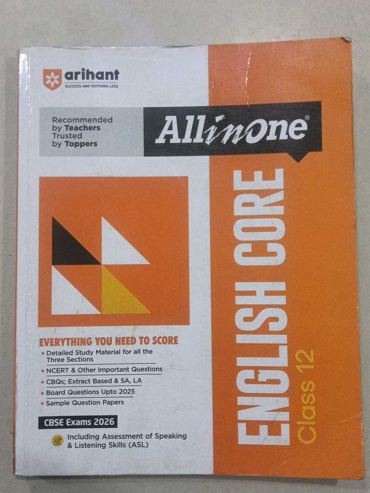 All In One English Core Class 12