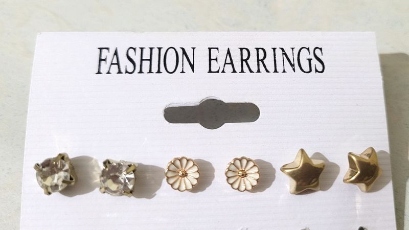 3 Combo Stud Earrings