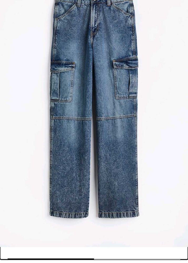 LOWEST PRICE‼️‼️ Blue Denim Cargo Pants