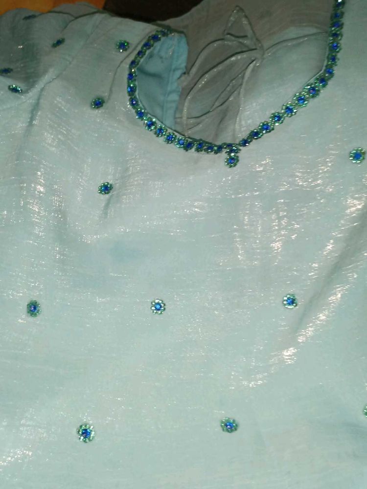 Light Blue Hand Work Top