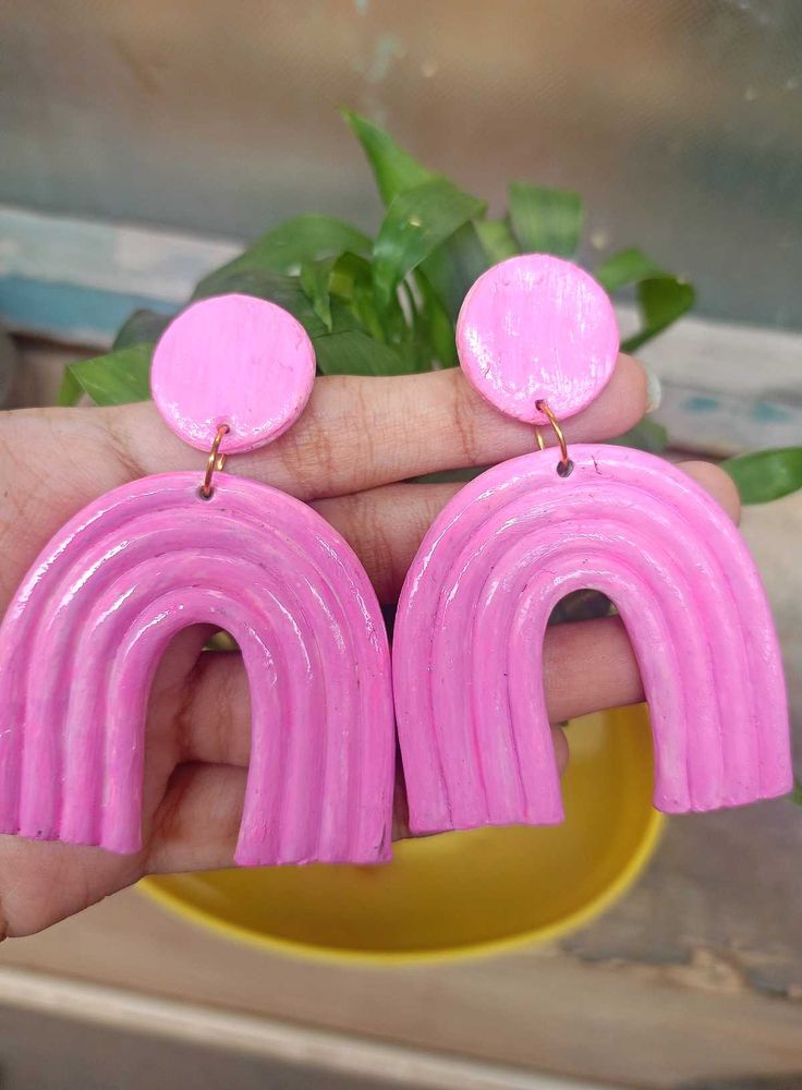 Clay Rainbow  Earrings