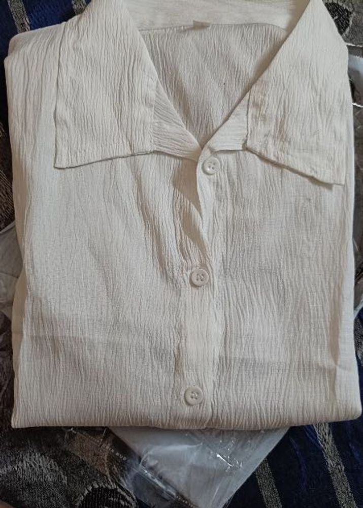 Creamy Casual Shirt
