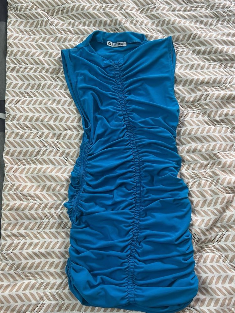 Zara Blue Bodycon Dress