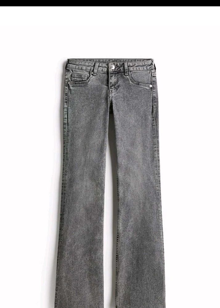 H&amp;M Grey Jeans - Mid Rise