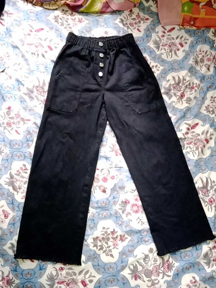 Black Wide Leg Jeans
