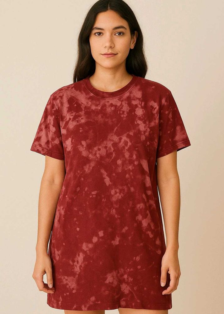 Maroon Tie-Dye T-Shirt