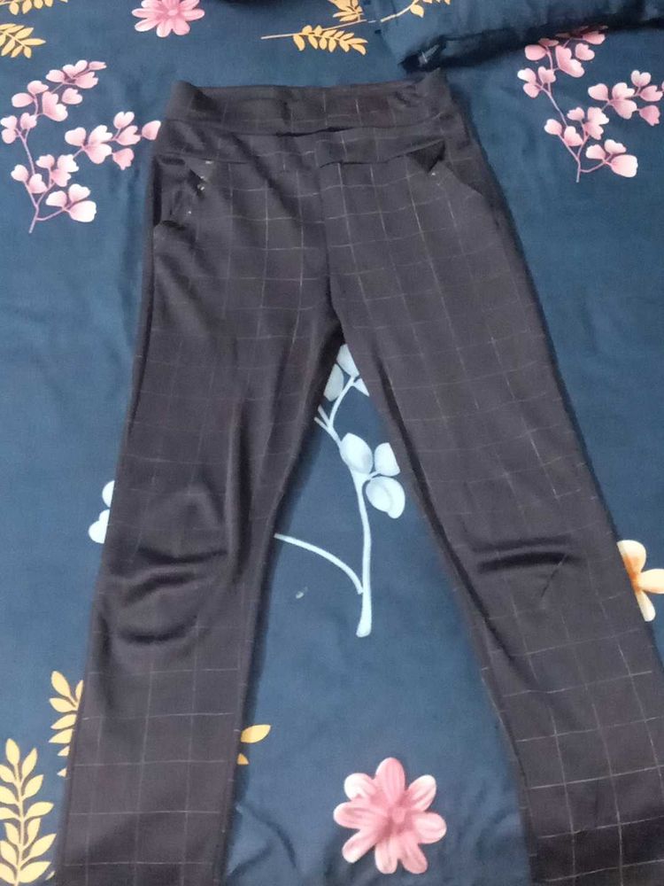 Stylish Plaid Trousers