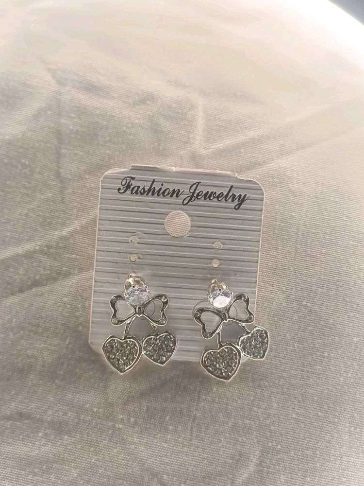 Cute Silver Tone Earrings