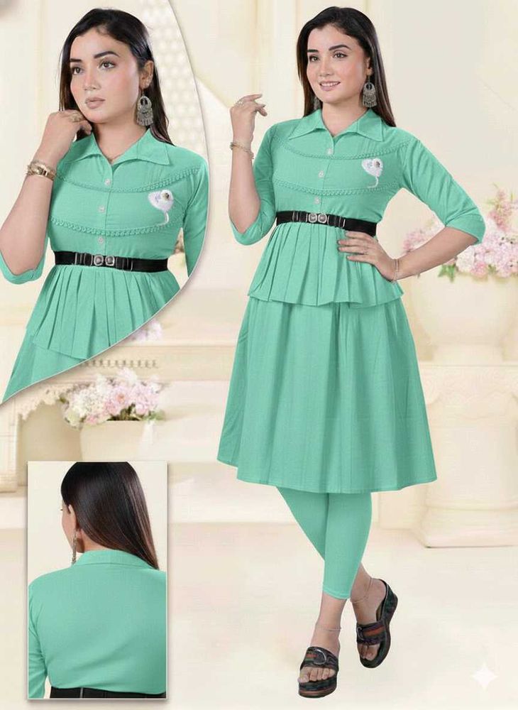 Green Dress with Belt