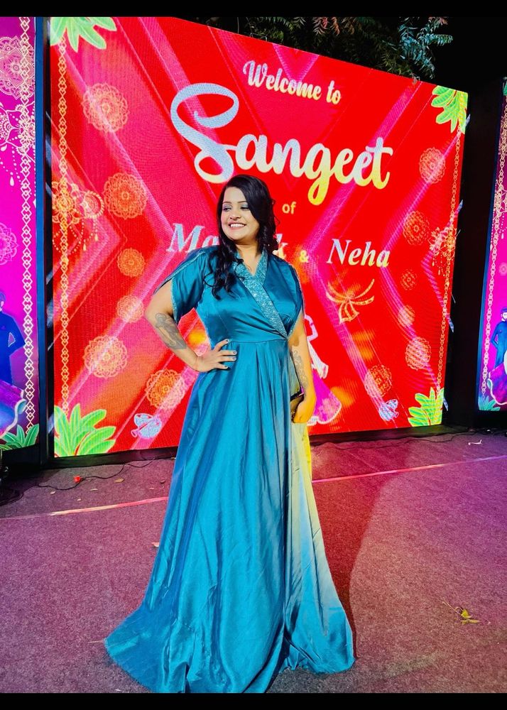 Elegant Teal Ethnic Gown