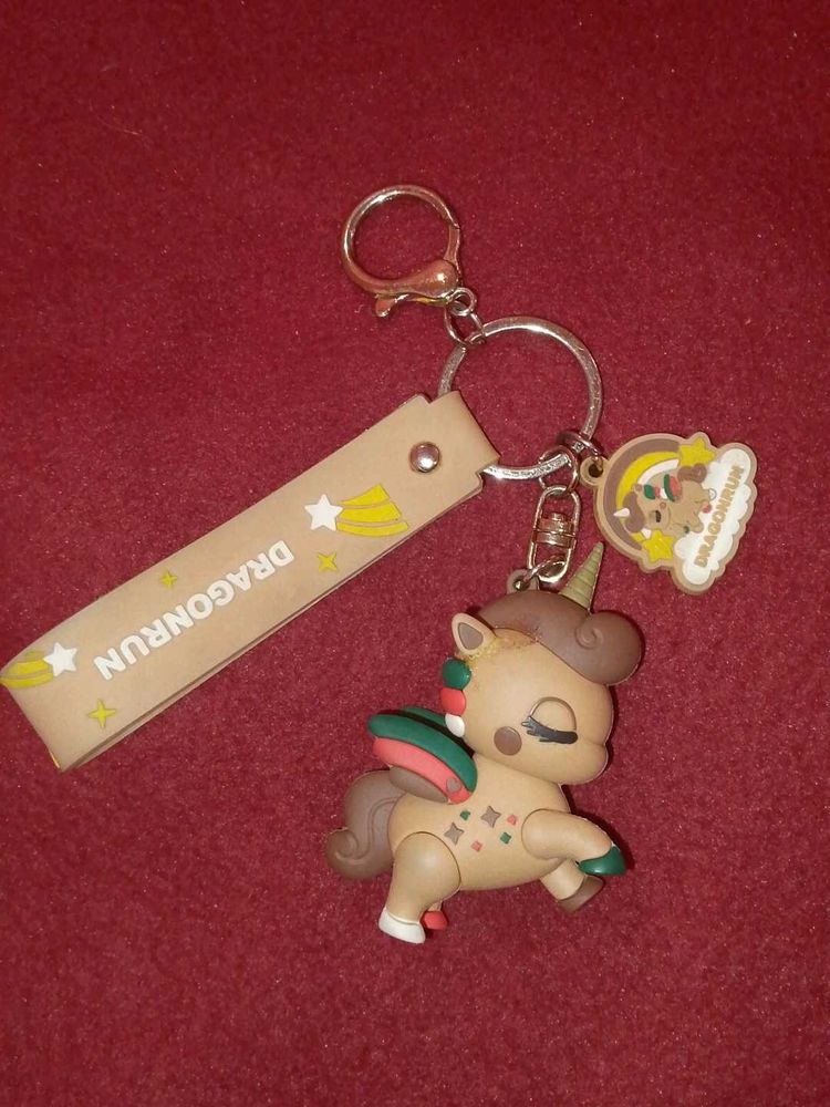 Dragon Run Unicorn Keychain