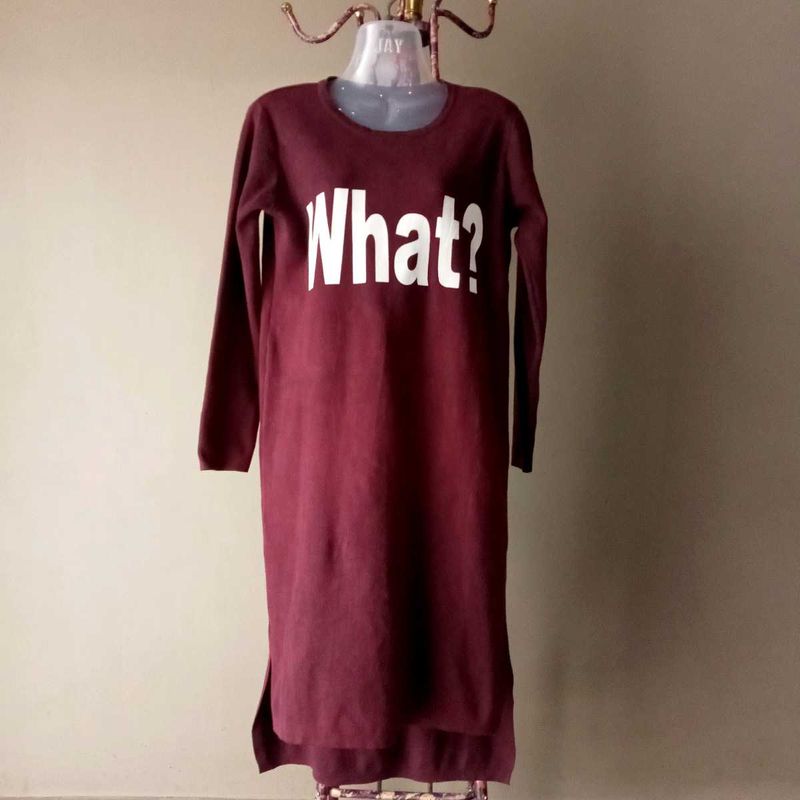 Maroon Dress