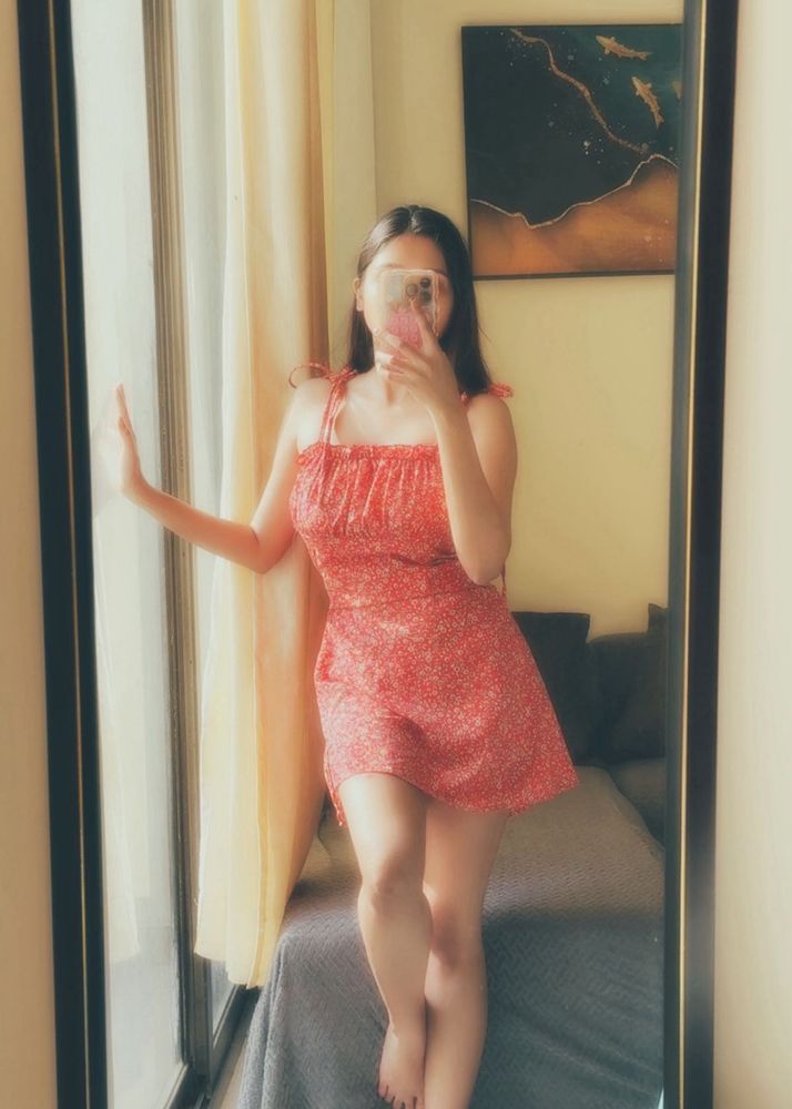 Red Floral Sundress