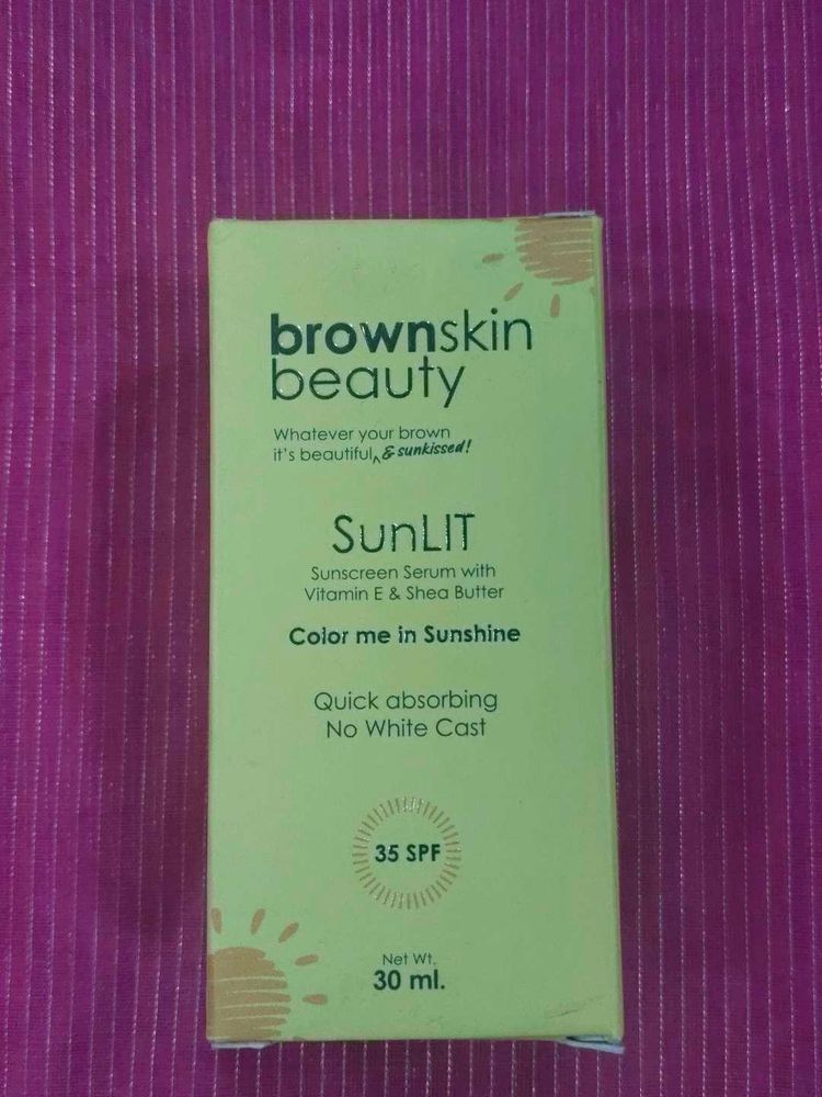 BrownSkin Beauty Sunscreen SunLit Serum