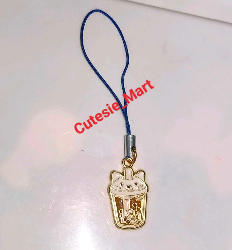 Soda Pop Cat Phone Charms