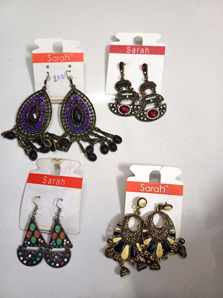 Sarah Fashion Earrings - Four Unique Pairs