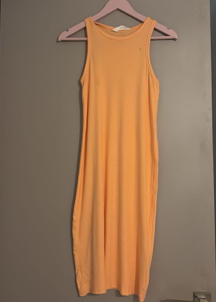 Orange Sleeveless Dress