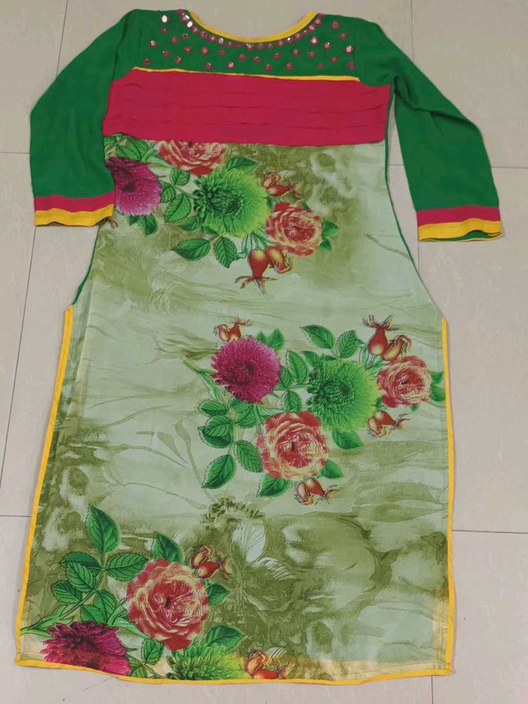 vibrant unique kurti