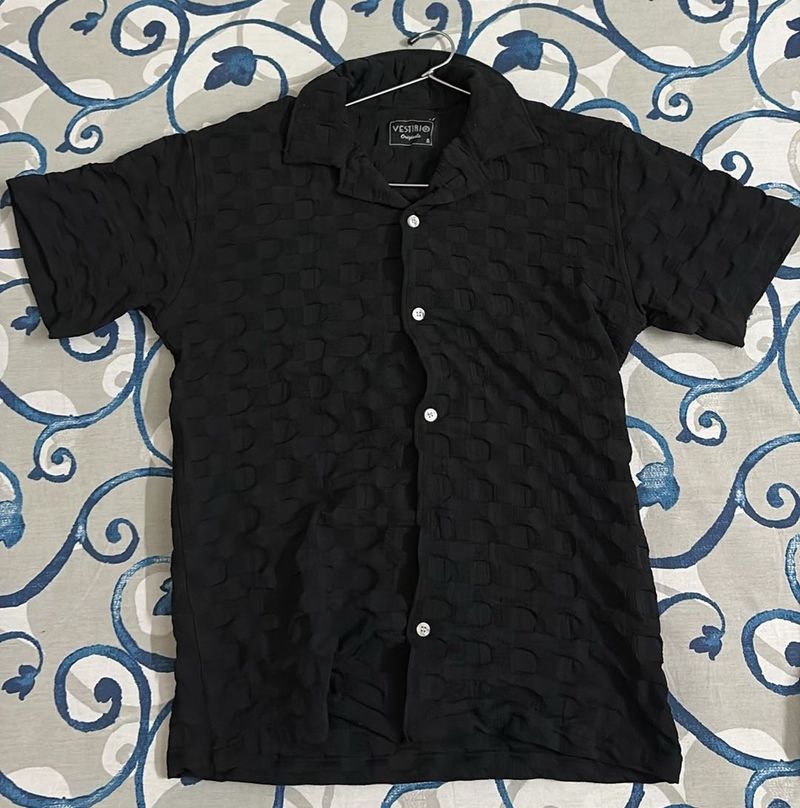 Black Patterned Shirt