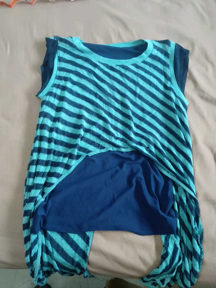 Striped Blue Top