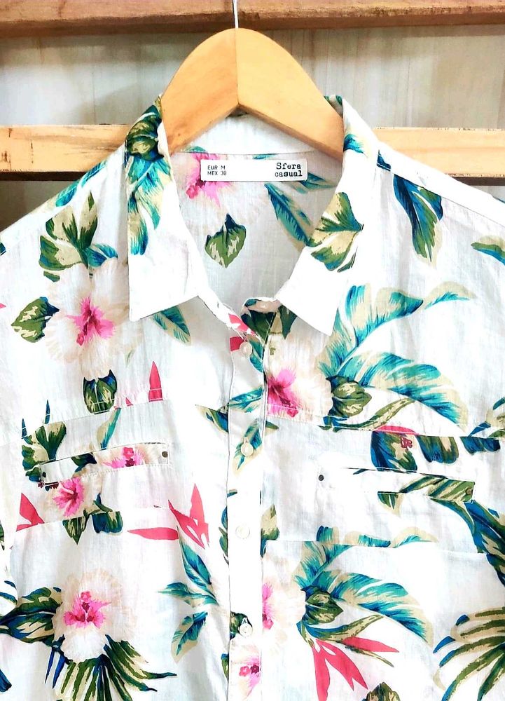 Printed Cotton Shirt Size-34