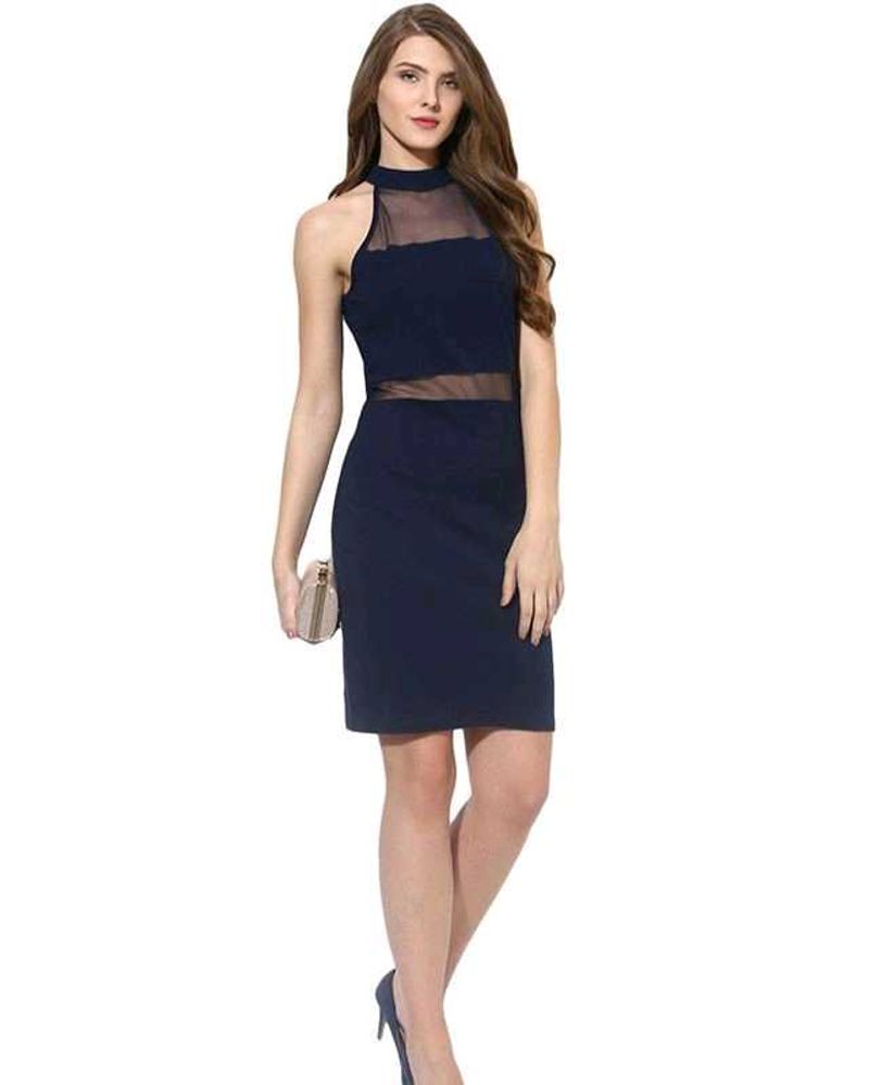 Myntra Blue Bodycon Dress 👗