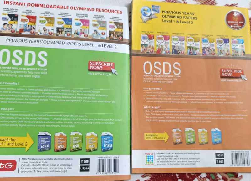 OSDS Level 1  Olympiad Exam Prep Eng N Maths