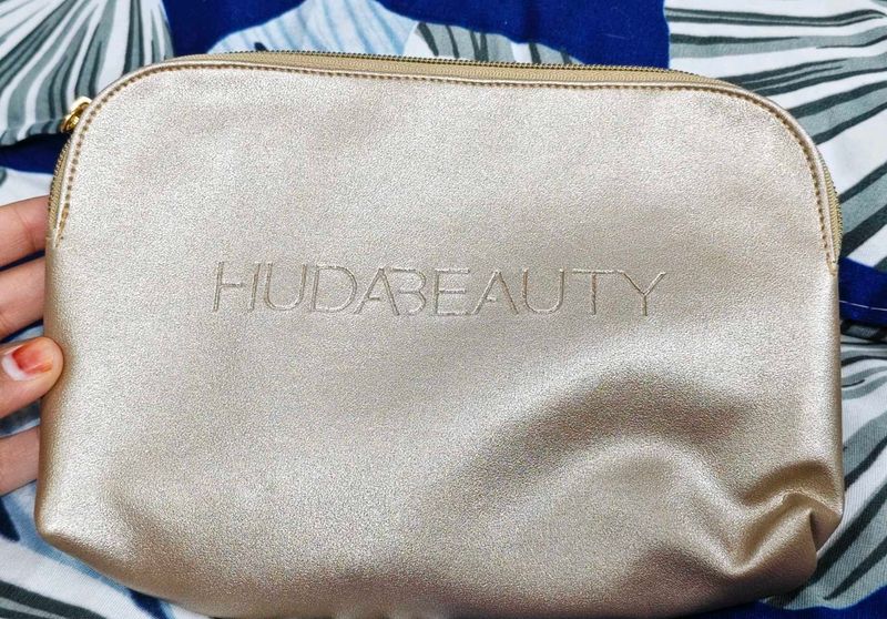 Huda Beauty Golden Pouch